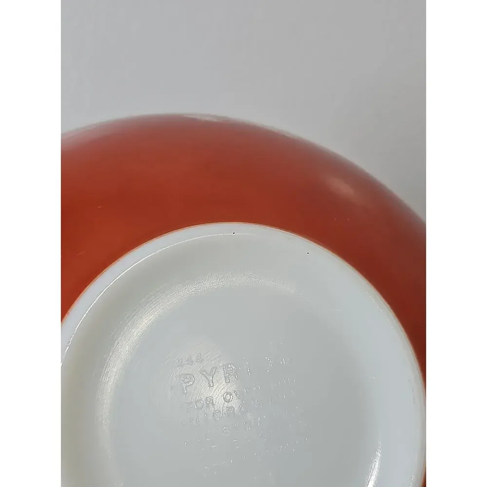 Vintage Pyrex 444 Autumn Harvest Wheat Cinderella Mixing Bowl 4 Quart